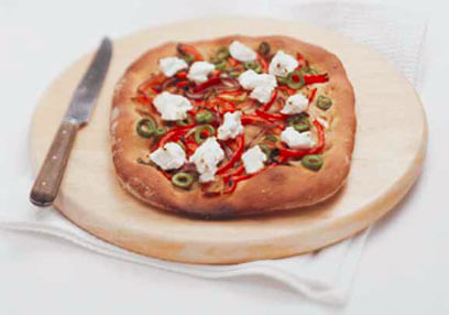 Focaccia with Goat's Cheese