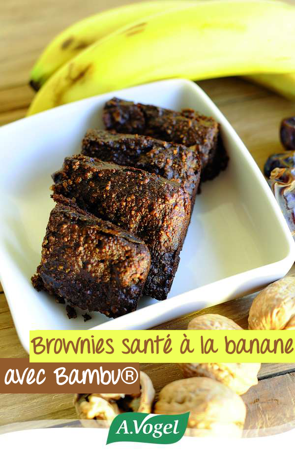 Brownies santé à la banane avec Bambu®