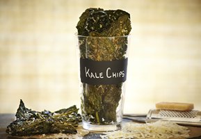 Crispy kale chips