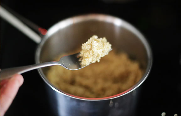 Boiled quinoa