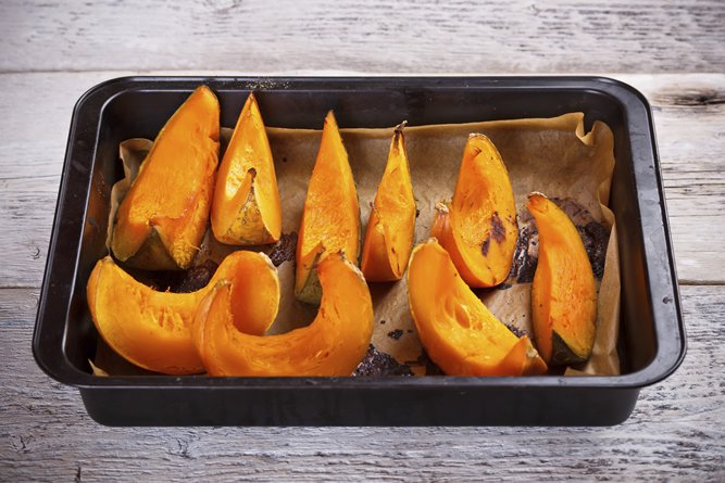 Roasting is the ideal way to cook pumpkin